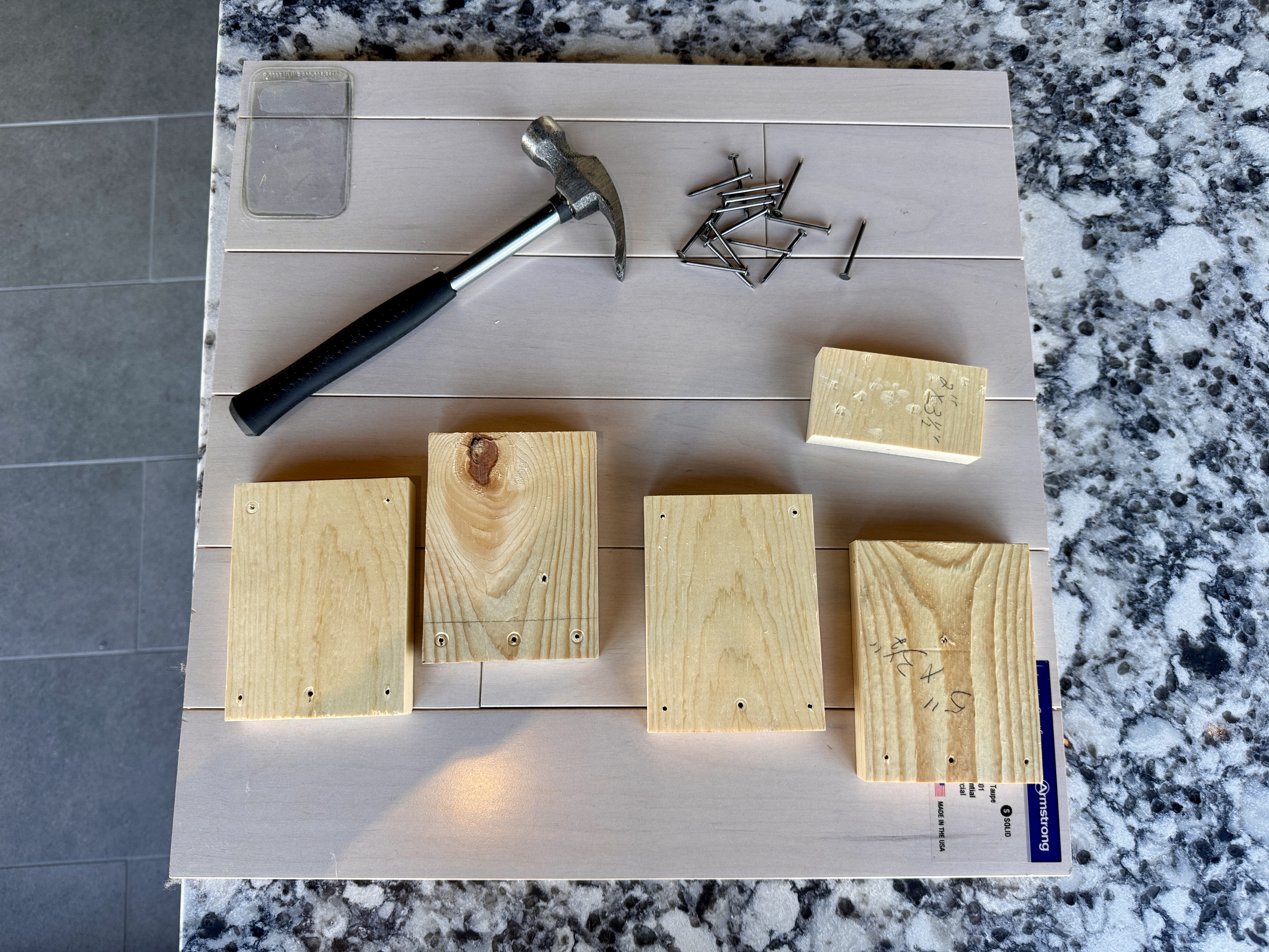 Materials to build pencil holder